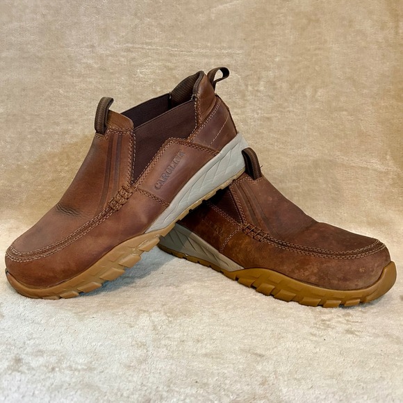 Carolina Mens 9 D  Composite Toe Slip-On Work Shoes CA5595 Oil & Slip Resistant - Picture 1 of 15
